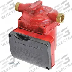 Circulating Pump: 1/25 hp HP, 115V AC, Bronze, 1, 17 gpm, 14 ft Max. Head, 5 in Face to Face, Inline (MPN 59896114). Key specifications — Nameplate Voltage: 115V AC; Connection Type: Sweat; Brand: GRUNDFOS; Includes Volute: Volute Included; Efficiency: Standard Efficiency; System Type: Potable Water.