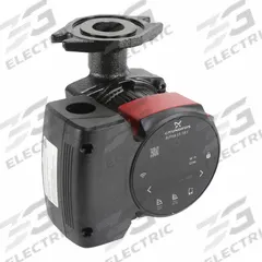 Circulating Pump: 1/8 hp HP, 115V AC, Cast Iron, 3, 8 gpm, 19 ft Max. Head, 6 1/2 in Face to Face (MPN 92603115). Key specifications — Nameplate Voltage: 115V AC; Connection Type: Flange; Brand: GRUNDFOS; Includes Volute: Volute Included; Efficiency: Standard Efficiency; System Type: Potable Water.