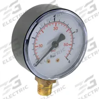 ABS green gauge D50 0/+1,6bar G1/4