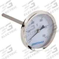 Axial thermometer D64 0/+500°C L200mm